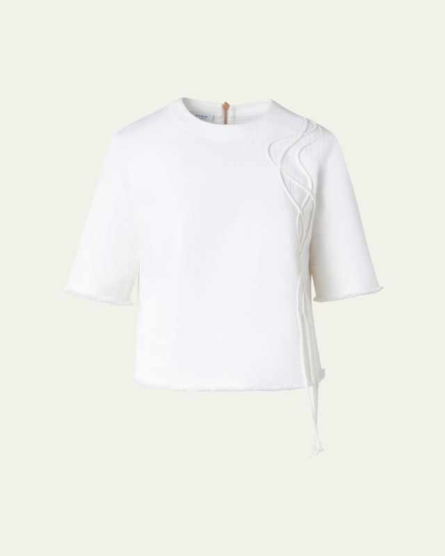 Rope Raw Edge Blouse
